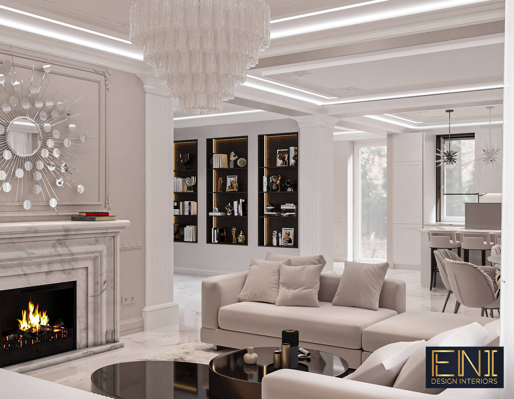 Luxury Villa - design interior, ENI Design