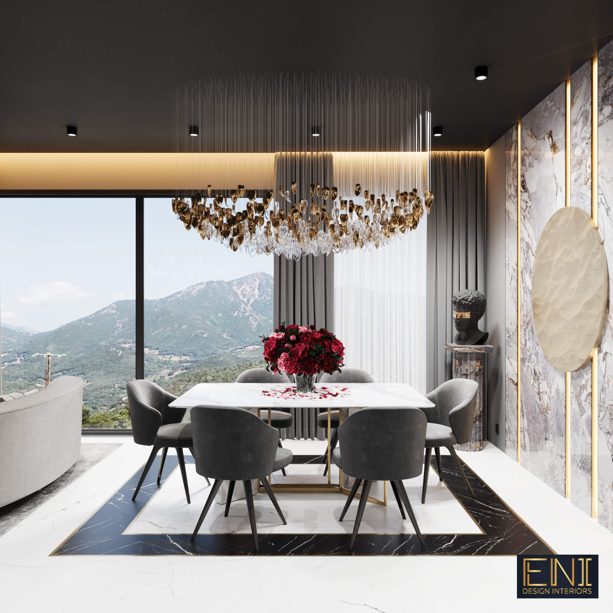 Luxury House CORSICA - design interior, ENI Design